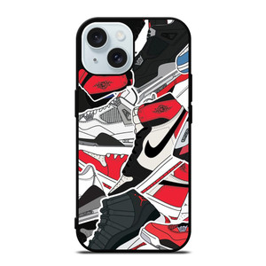 NIKE AIR JORDAN SHOES ART iPhone 15  Case Cover NIKE AIR JORDAN SHOES ART iPhone 15  Case Cover