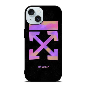 OFF WHITE PURPLE SPRAY iPhone 15  Case Cover