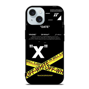 OFF WHITE X BACKGROUND iPhone 15  Case Cover