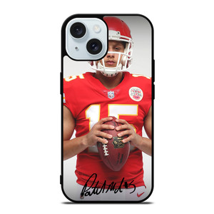 PATRICK MAHOMES KANSAS CITY CHIEFS iPhone 15 Case Cover PATRICK MAHOMES KANSAS CITY CHIEFS iPhone 15 Case Cover