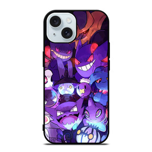 POKEMON GASTLY HAUNTER GENGAR ART GO iPhone 15 Case Cover POKEMON GASTLY HAUNTER GENGAR ART GO iPhone 15 Case Cover