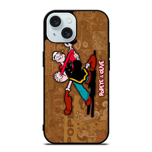 POPEYE AND OLIVE DANCE iPhone 15  Case Cover POPEYE AND OLIVE DANCE iPhone 15  Case Cover