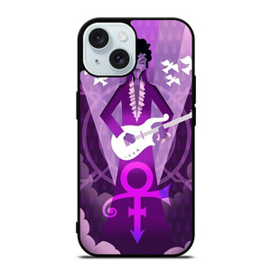 PRINCE PURPLE RAIN CARTOON iPhone 15 Case Cover PRINCE PURPLE RAIN CARTOON iPhone 15 Case Cover