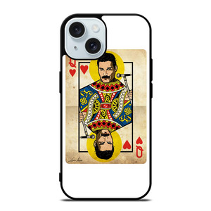 QUEEN FREDDY MERCURY CARD iPhone 15  Case Cover