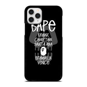 BAPE BLACK SKULL STUSSY iPhone 11 Pro Case BAPE BLACK SKULL STUSSY iPhone 11 Pro Case