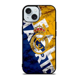 REAL MADRID MARBLE ART LOGO iPhone 15  Case Cover
