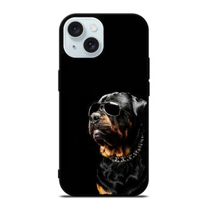 ROTTEILER DOG GLASSES iPhone 15  Case Cover ROTTEILER DOG GLASSES iPhone 15  Case Cover