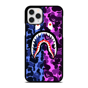 BAPE SHARK LOGO BLUE VIOLET iPhone 11 Pro Case BAPE SHARK LOGO BLUE VIOLET iPhone 11 Pro Case