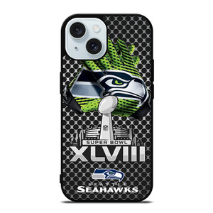 SEATTLE SEAHAWKS SUPER BOWL 48 iPhone 15  Case Cover