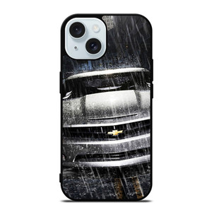 SILVER CHEVROLET CAMARO iPhone 15  Case Cover