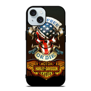 SKULL AND WINGS HARLEY DAVIDSON iPhone 15  Case Cover SKULL AND WINGS HARLEY DAVIDSON iPhone 15  Case Cover
