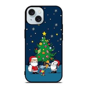 SNOOPY AND SANTA THE PEANUTS iPhone 15 Case Cover SNOOPY AND SANTA THE PEANUTS iPhone 15 Case Cover