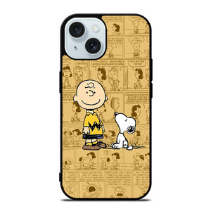 SNOOPY CHARLIE BROWN iPhone 15 Case Cover SNOOPY CHARLIE BROWN iPhone 15 Case Cover