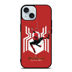SPIDERMAN FAR FROM HOME LOGO RED ACTION iPhone 15 Case Cover SPIDERMAN FAR FROM HOME LOGO RED ACTION iPhone 15 Case Cover