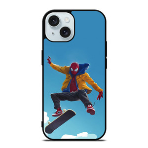 SPIDERMAN SKATE ON THE SKY iPhone 15  Case Cover SPIDERMAN SKATE ON THE SKY iPhone 15  Case Cover
