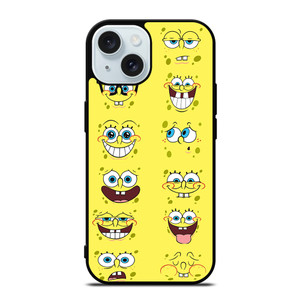 SPONGE BOB MOOD FACE iPhone 15  Case Cover