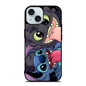 STITCH AND TOOTHLESS CARTOON iPhone 15 Case Cover STITCH AND TOOTHLESS CARTOON iPhone 15 Case Cover