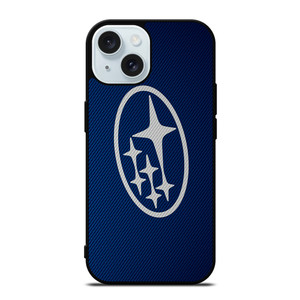 SUBARU LOGO BLUE CARBON iPhone 15  Case Cover SUBARU LOGO BLUE CARBON iPhone 15  Case Cover