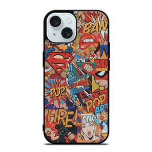SUPERMAN POP ART COMIC iPhone 15  Case Cover