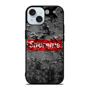 SUPREME CRACKED LOGO iPhone 15  Case Cover