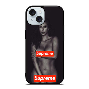 SUPREME KIM KARDASHIAN iPhone 15 Case Cover SUPREME KIM KARDASHIAN iPhone 15 Case Cover