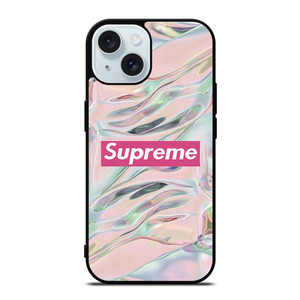 SUPREME PINK iPhone 15 Case Cover SUPREME PINK iPhone 15 Case Cover