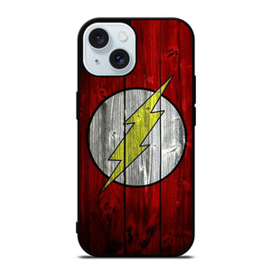 THE FLASH WOODEN iPhone 15 Case Cover THE FLASH WOODEN iPhone 15 Case Cover