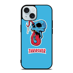 THRASHER LOGO SKULL ARTWORK iPhone 15 Case Cover THRASHER LOGO SKULL ARTWORK iPhone 15 Case Cover