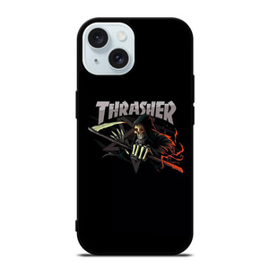 THRASHER LOGO SKULL iPhone 15  Case Cover THRASHER LOGO SKULL iPhone 15  Case Cover