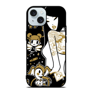TOKIDOKI GIRLS iPhone 15 Case Cover TOKIDOKI GIRLS iPhone 15 Case Cover