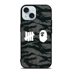 UNDEFEATED BAPE LOGO CAMO iPhone 15 Case Cover UNDEFEATED BAPE LOGO CAMO iPhone 15 Case Cover