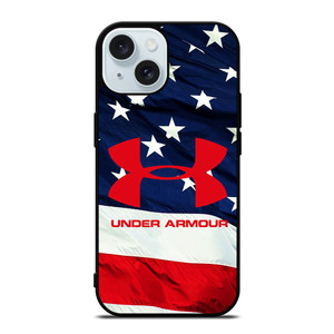 UNDER ARMOUR USA FLAG 2 iPhone 15 Case Cover UNDER ARMOUR USA FLAG 2 iPhone 15 Case Cover