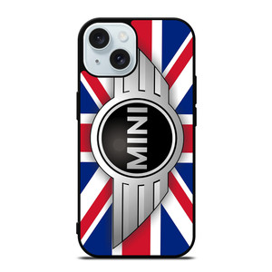 UNION JACK BLUE MINI COPER LOGO iPhone 15 Case Cover UNION JACK BLUE MINI COPER LOGO iPhone 15 Case Cover