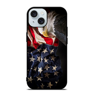 USA PATRIOTIC EAGLE FLAG 2 iPhone 15  Case Cover