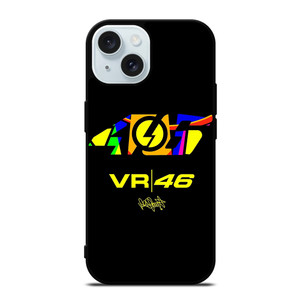 VALENTINO ROSSI 46 LOGO THE DOCTOR iPhone 15 Case Cover VALENTINO ROSSI 46 LOGO THE DOCTOR iPhone 15 Case Cover