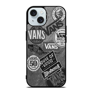 VANS CLASSIC STICKER COLLAGE iPhone 15 Case Cover VANS CLASSIC STICKER COLLAGE iPhone 15 Case Cover