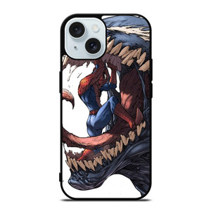 VENOM VS SPIDERMAN MARVEL CARTOON iPhone 15 Case Cover VENOM VS SPIDERMAN MARVEL CARTOON iPhone 15 Case Cover