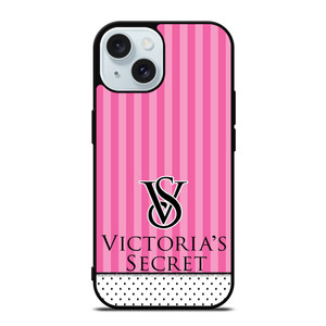 VICTORIA'S SECRET LOGO POLKADOT STRIPE iPhone 15  Case Cover VICTORIA'S SECRET LOGO POLKADOT STRIPE iPhone 15  Case Cover