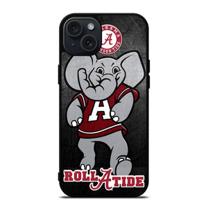 ALABAMA ROLL A TIDE CRIMSON BAMA FOOTBALL iPhone 15 Plus Case ALABAMA ROLL A TIDE CRIMSON BAMA FOOTBALL iPhone 15 Plus Case