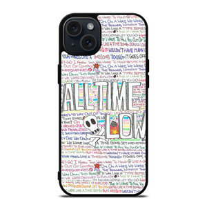 ALL TIME LOW WRITTING iPhone 15 Plus Case