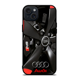 AUDI VELG LOGO BLACK iPhone 15 Plus Case AUDI VELG LOGO BLACK iPhone 15 Plus Case