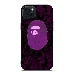 BAPE LOGO VIOLET iPhone 15 Plus Case BAPE LOGO VIOLET iPhone 15 Plus Case