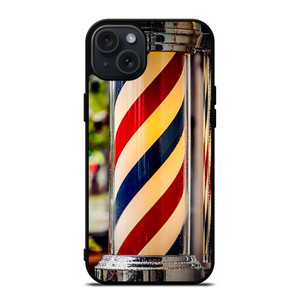 BARBER POLE HAIR CUT iPhone 15 Plus Case