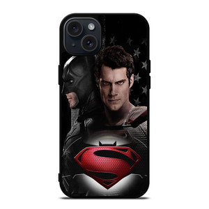 BATMAN VS SUPERMAN FACE iPhone 15 Plus Case