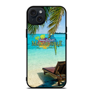 BEACH JIMMY BUFFETS MARGARITAVILLE BEACH iPhone 15 Plus Case BEACH JIMMY BUFFETS MARGARITAVILLE BEACH iPhone 15 Plus Case
