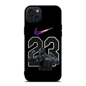BLACK PANTHER LEBRON JAMES 23 iPhone 15 Plus Case