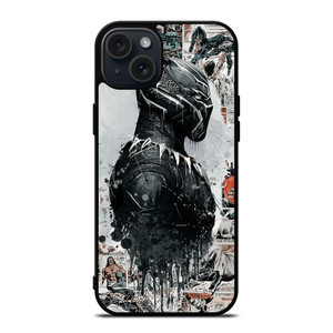 BLACKPANTHER COLLAGE COMIC iPhone 15 Plus Case BLACKPANTHER COLLAGE COMIC iPhone 15 Plus Case