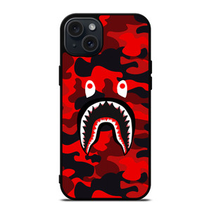 CAMO BAPE RED iPhone 15 Plus Case