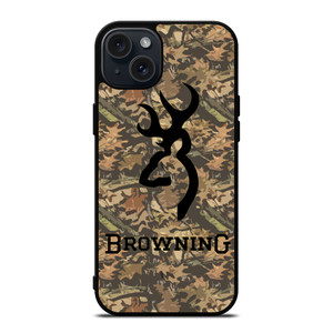 CAMO BROWNING LOGO iPhone 15 Plus Case