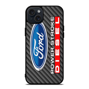 CARBON ORD POWERSTROKE DIESEL LOGO iPhone 15 Plus Case